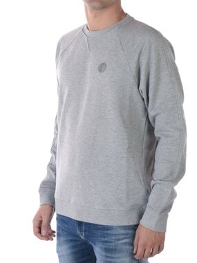 Versace Collection Medusa Patch French Terry Sweatshirt Size Medium in Gray